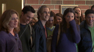 Jack (Kerr Smith), Dawson (James Van Der Beek) and Joey (Katie Holmes)